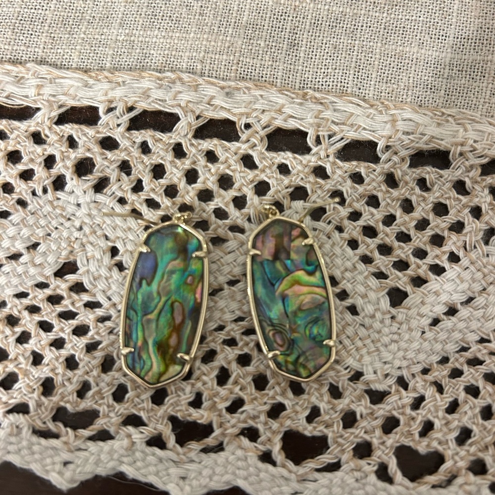 Kendra Scott Abalone Shell Earrings